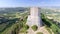 Wonderful aerial view of Rocca di Castiglione, Val D\'Orcia - Tus