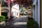 Wonderful alley with colorful flowers in Puerto De Mogan