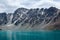 Wonderful alpine lake Ala-Kul, Kyrgyzstan