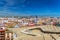 A wonderful blue sky over Seville, a walkway on the roof of the Metropol Parasol and a picturesque cityscape