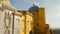 Wonderful castle of Palacio de Pena in Portugal - CITY OF LISBON - SINTRA. PORTUGAL - OCTOBER 15, 2019