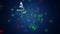 Wonderful christmas tree animation with stars, loop HD 1080p