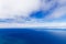 Wonderful cloudy sky and calm ocean background