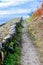 Wonderful and colorful interior road in the Dated Walls in the Iron Age dating back to the 3rd century BC in the Castro Veton de