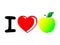 A wonderful concept with an emphasis on love for apples