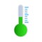 Wonderful design of the green thermometer