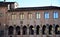 Wonderful detail, of the upper part of the Palazzo dei Vescovi which is located next to the cathedral, of the Palazzo dei Vescovi