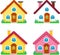 Wonderful fantasy dwarf house village art vector