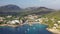 Wonderful film of Mallorca island coast line, isolated Camp de Mar bay