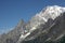 Wonderful glacier scenery on italian alps