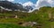 Wonderful hike in the Alpstein mountains in Appenzellerland Switzerland