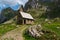 Wonderful hike in the Alpstein mountains in Appenzellerland Switzerland