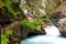 Wonderful hiking path in Johnston Canyon in Banff National Park