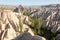 Wonderful landscape of Cappadocia in Turkey near Gereme.