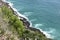 Wonderful landscape with many seals at the hiking trail at Robberg Nature Reserve in Plettenberg Bay, South Africa