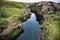 Wonderful landscape view of Pingvellir national park