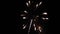 Wonderful magic fireworks explosion in the night sky