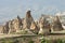 Wonderful mountain landscape in Cappadocia, Turkey