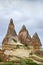 Wonderful mountain landscape in Cappadocia, Turkey