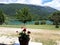 Wonderful panorama of the lake of Villetta Barrea