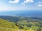 Wonderful panoramas of forests and pastures from the lookout in the Ucka Nature Park, Croatia / ÄŒudesne panorame na Å¡ume