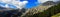 Wonderful panoramic view of the Olympus mountain crests