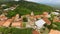 Wonderful panoramic view of Sighnaghi town with old church of St George, travel