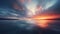 Wonderful peaceful sunset at the sea, seascape background, tender and natural colors. Neural network AI generated