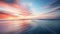 Wonderful peaceful sunset at the sea, seascape background, tender and natural colors. Neural network AI generated