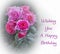 Wonderful Pink roses greetings card