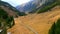 Wonderful Poellatal valley in Austria amazing landscape from above