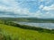 wonderful pond in africa at summer