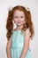 Wonderful red haired little girl