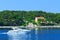 Wonderful romantic summer afternoon landscape coastline Adriatic