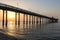 Wonderful seascape of a Pier in the sunrise.