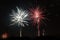 Wonderful shot of fireworks on a festive night sk