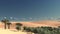 Wonderful sight on Sahara desert at sunset 3d rendering