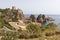 Wonderful Sights of The Stacks and Tonnara of Scopello Faraglioni e Vecchia Tonnara di Scopello, in Trapani Province, Sicily, It