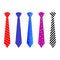 A wonderful simple design of different types of tie