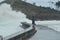 Wonderful Snapshots Taken In The Port Of Lekeitio Of Huracan Hugo Breaking Its Waves Against The Port And The Rocks Of The Place.