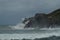 Wonderful Snapshots Taken In The Port Of Lekeitio Of Huracan Hugo Breaking Its Waves Against The Port And The Rocks Of The Place.