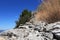 Wonderful stone path through Croatia mountains in part of Split-Dalmatia County near Gradac city. Dangerous rode for experience