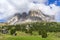 Wonderful summer view of Sassolungo . Dolomites. Italy