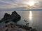 wonderful sunsets on Lake Baikal Olkhon Island