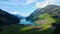 Wonderful Switzerland from above - Lake Lungern near Lucerne