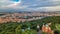 Wonderful timelapse View To The City Of Prague From Petrin Observation Tower In Czech Republic