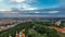 Wonderful timelapse View To The City Of Prague From Petrin Observation Tower In Czech Republic