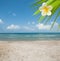 Wonderful tropical beach, blue sea, sun, sand