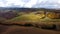 Wonderful Tuscan fields in autumn - beautiful Tuscany Italy