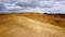 Wonderful Tuscan fields in autumn - beautiful Tuscany Italy